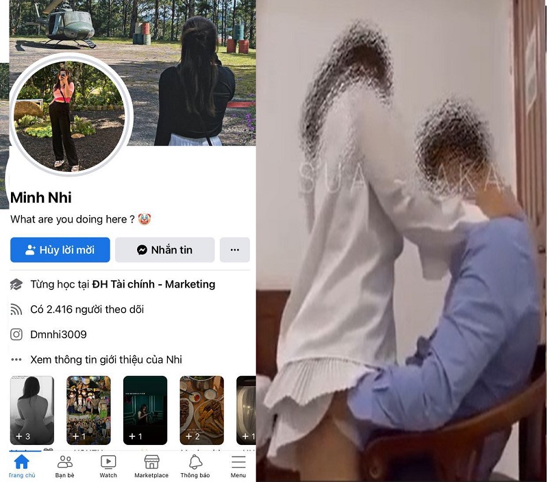 Sinh viên ĐH tài chính Minh Nhi lộ video sex cùng bạn trai